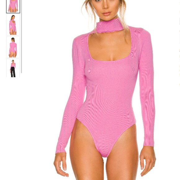 Revolve - Superdown Victoria Square Neck Bodysuit - Picture 1 of 5